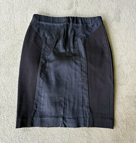 Maje black satin panelled - black,