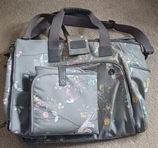 Mamas And Papas Baby Changing Bag In  Floral Watercolour. With Wet Bag & Mat