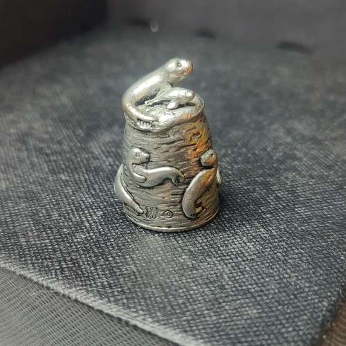 285 vintage pewter thimbles - .vintage,