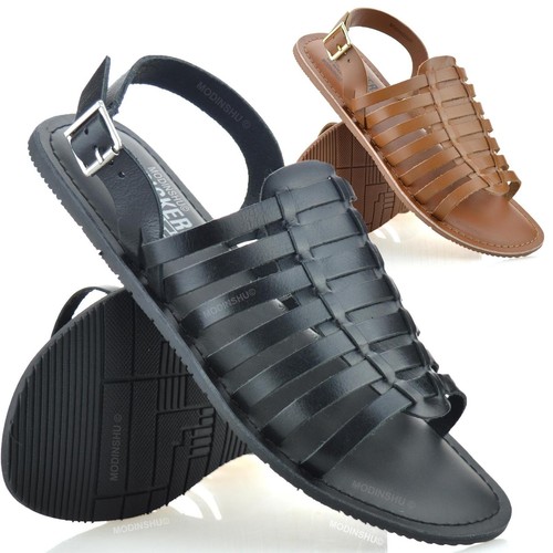 Mens leather walking summer - leather,