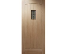 Oak External Door Croft 45mm Various Sizes Decorative DG Unit Unfinished