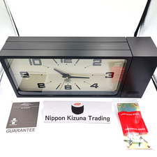 Dulton Double Face Wall Clock H21-0362BK Black Rectangle Magnet Type Japan