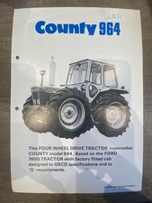 County 964 Tractor Vintage Brochure A4 1976