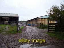 Photo 6x4 Billie Mains Auchencrow Farmyard with a cattle crush a device c2006