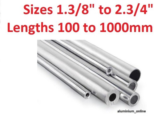 Aluminium round tube 8 - round, 1.3/8"