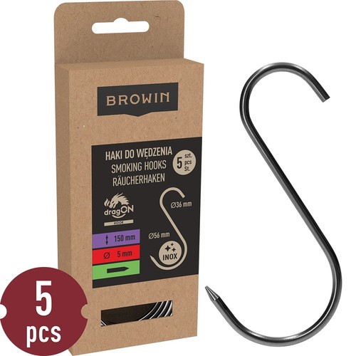 Hooks pcs for meat smoking - 5,