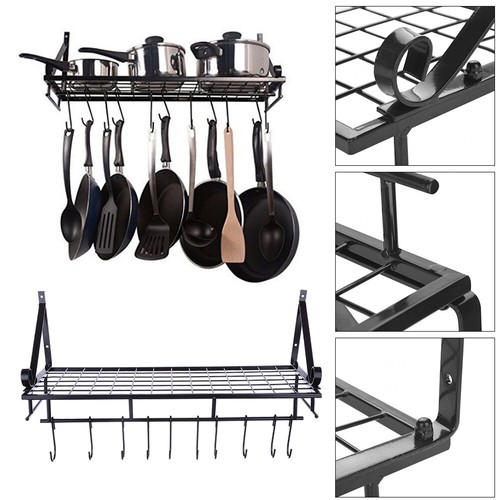 Kitchen pots pans - pots, rack