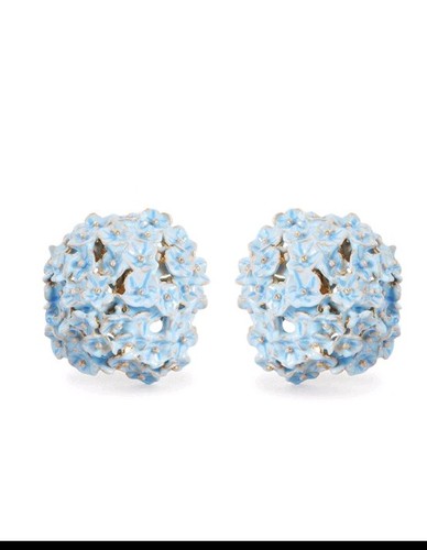 Les nereides blue flowers - blue,