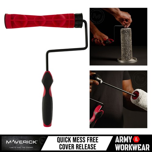 Coral maverick paint roller - 9",
