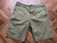 Next Men’s Khaki Green Chino Shorts Size 32