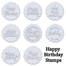 Happy Birthday Embosser Stamp