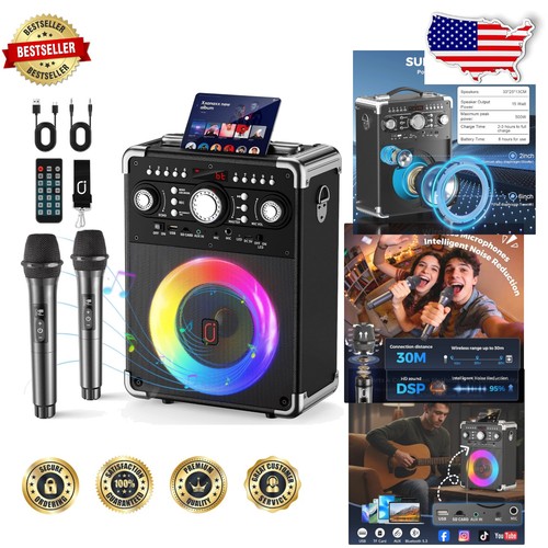 Portable karaoke machine 500w - karaoke,