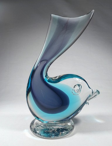 Vintage murano labeled - murano, fish