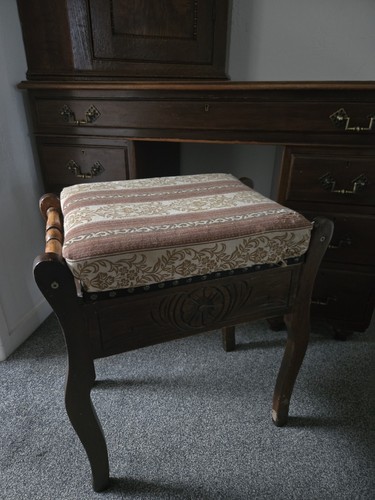 Piano stool desk antique - piano,
