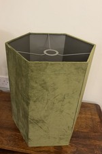 Large Hexagon Lampshade Green
