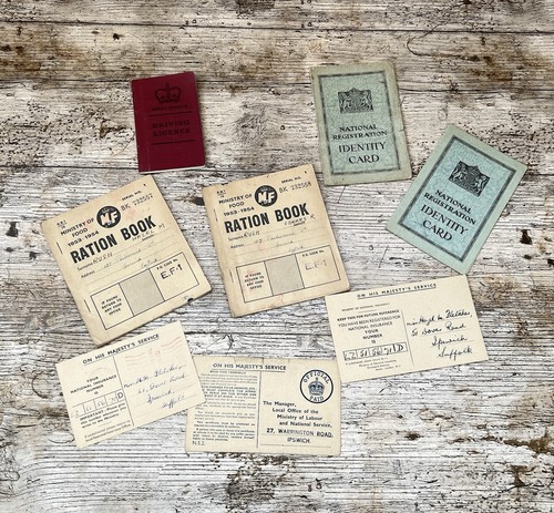 Ministry food ration books - food,