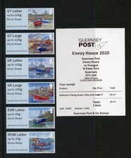 2020 Guernsey Fishing Boats - Post & Go Mint x 6  - Collectors Strip First Day
