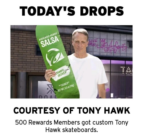 Taco bell tony hawk limited - x,