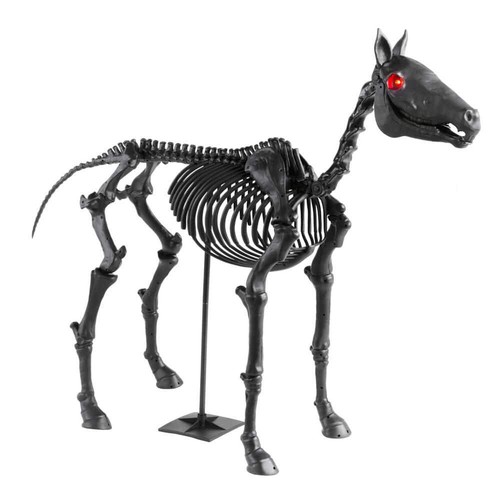 Skeleton pony grave and - grave,