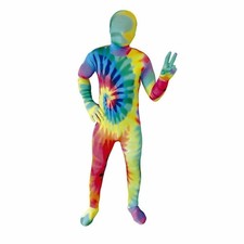 ADULT TIE DYE RAINBOW PEACE
