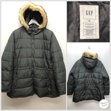 GAP Women's Black Puffer Parka