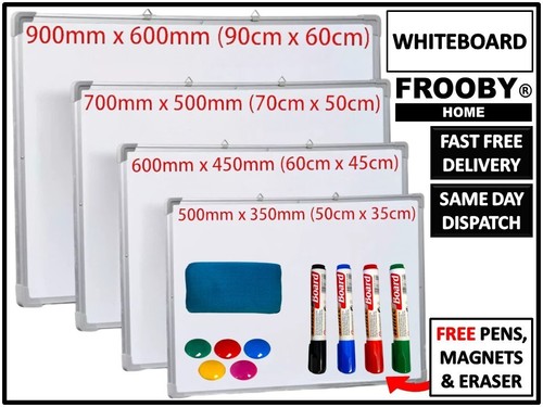 Magnetic whiteboard - magnetic, w/