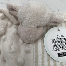 Baby Plush Comforter Natural Patchwork Reversible 8 x 8 inch Square Sheep 