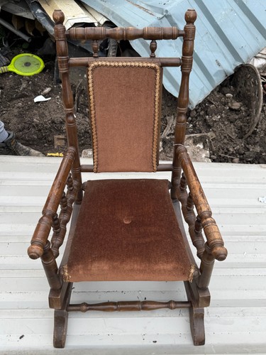 Vintage wood rocking - vintage, chair