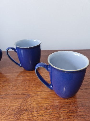 Denby blue jetty - 4, mugs