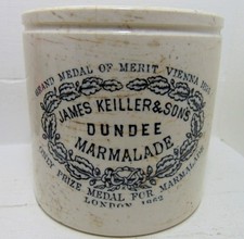 "Dumpy" 2lb Size Victorian Keiller's Dundee Marmalade Jar / Pot c1880's