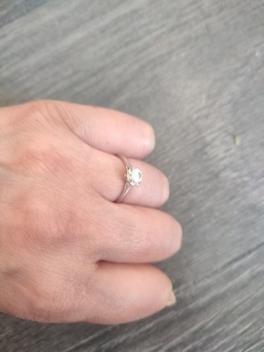 Gold diamond solitaire ring - gold,