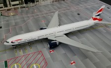 British Airways Boeing B777-300ER G-STBH "Flaps down" 1/400 by Gemini Jets. MIB