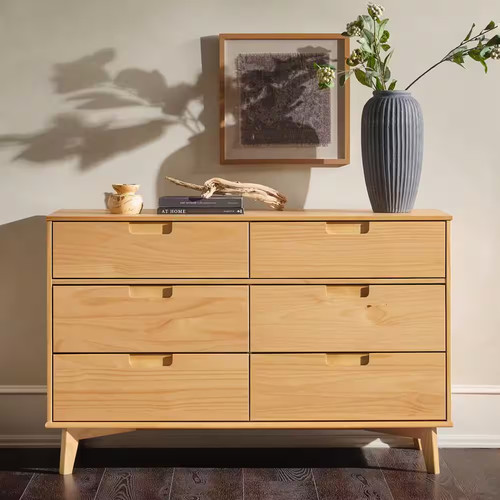 Sloane natural pine drawer - natural, 6-drawer