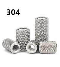 304 Stainless Steel Knurled Lengthen Round Thumb Nuts Standoff Pillar M3-M16