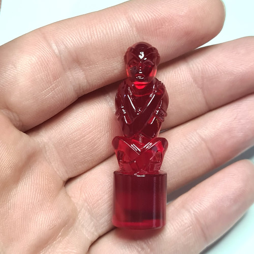 Ruby monkey statue mini - ruby,