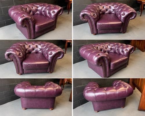 Vintage plum finish - finish, leather