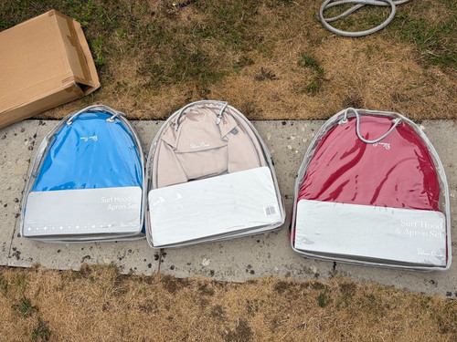 Silver cross surf hood - cross,