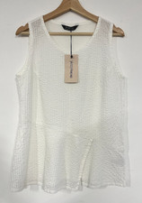 Pintucked White Blouse by