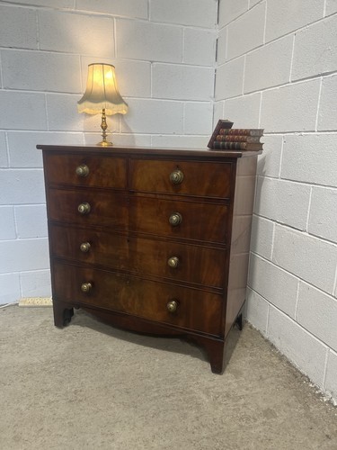 19th century mahogany chest - century,