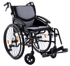 Ultra Lightweight Stylish Self Propelled Padded Folding Wheelchair Anti Tips