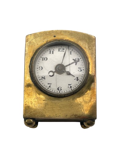 Antique brass travel alarm - antique,