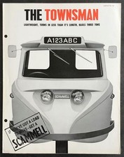 SCAMMELL TOWNSMAN Light Commercial 3 Wheeler Sales Brochure 1960s #134