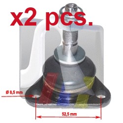 Pcs front fits both sides - x2,