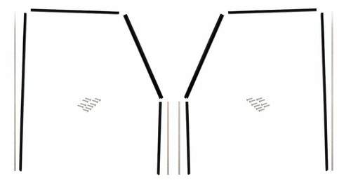 Front door window channel - 2x,