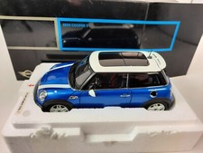 Kyosho Mini Cooper S Metallic Blue White 2006 1/18 80430410407 RARE