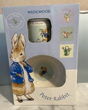 Peter Rabbit Christening set - 2 piece - bowl and mug - boxed