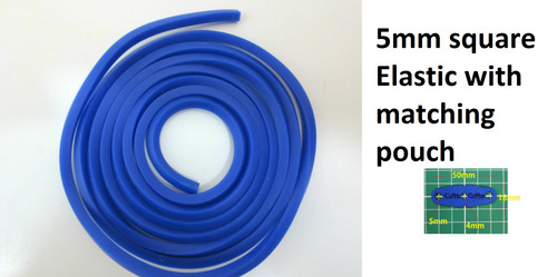 Square catapult elastic - mm,