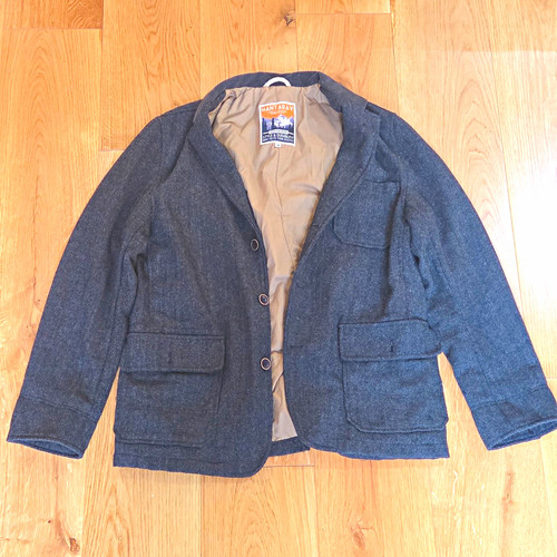 Mantaray grey herringbone - mantaray,