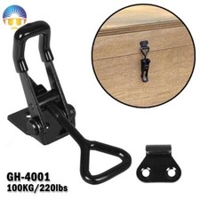 2/4Pack Heavy Duty Toggle Clamp Latch 100KG Pull Adjustable Catches Metal Latch