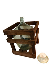 Large Vintage Glass Demijohn